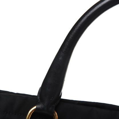 Prada Tessuto Nylon Soft Calf Tote Black 48 of 53