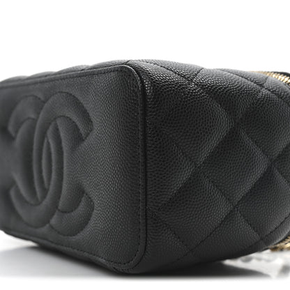 Chanel Caviar Quilted Small Vanity Case With Chain Black 10 of 10