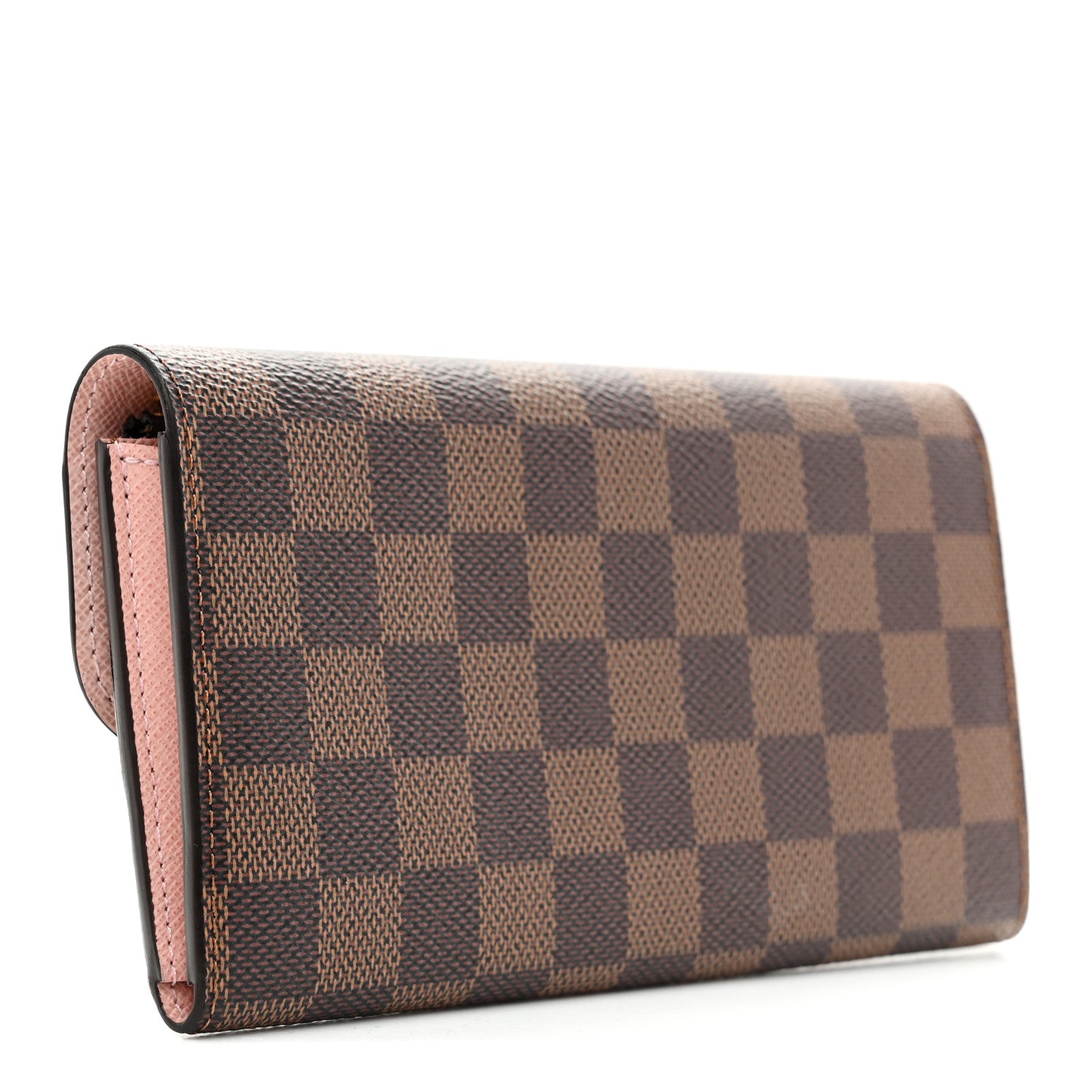 Louis Vuitton Damier Ebene Emilie Wallet Rose Ballerine 3 of 7