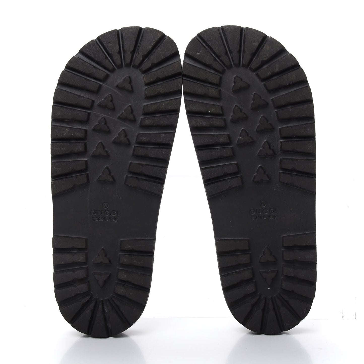 Rubber Web Mens Lug Sole Slide Sandals 5 Black Green Red
