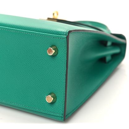 Hermes Epsom Kelly Sellier 25 Vert Jade 10 of 11