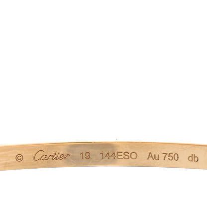 Cartier 18K Yellow Gold Small LOVE Bracelet 19 3 of 5