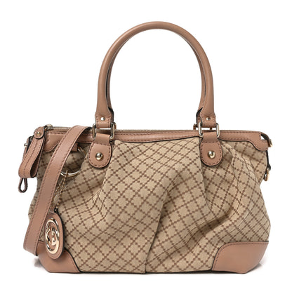Gucci Diamante Medium Sukey Top Handle Bag Beige Pink 1 of 10