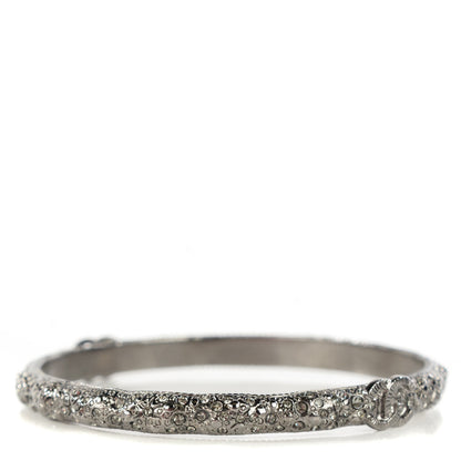 Chanel Ruthenium Crystal CC Bangle 3 of 5
