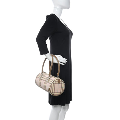 Burberry Candy Check Lola Barrel Shoulder Bag Pink 2 of 15