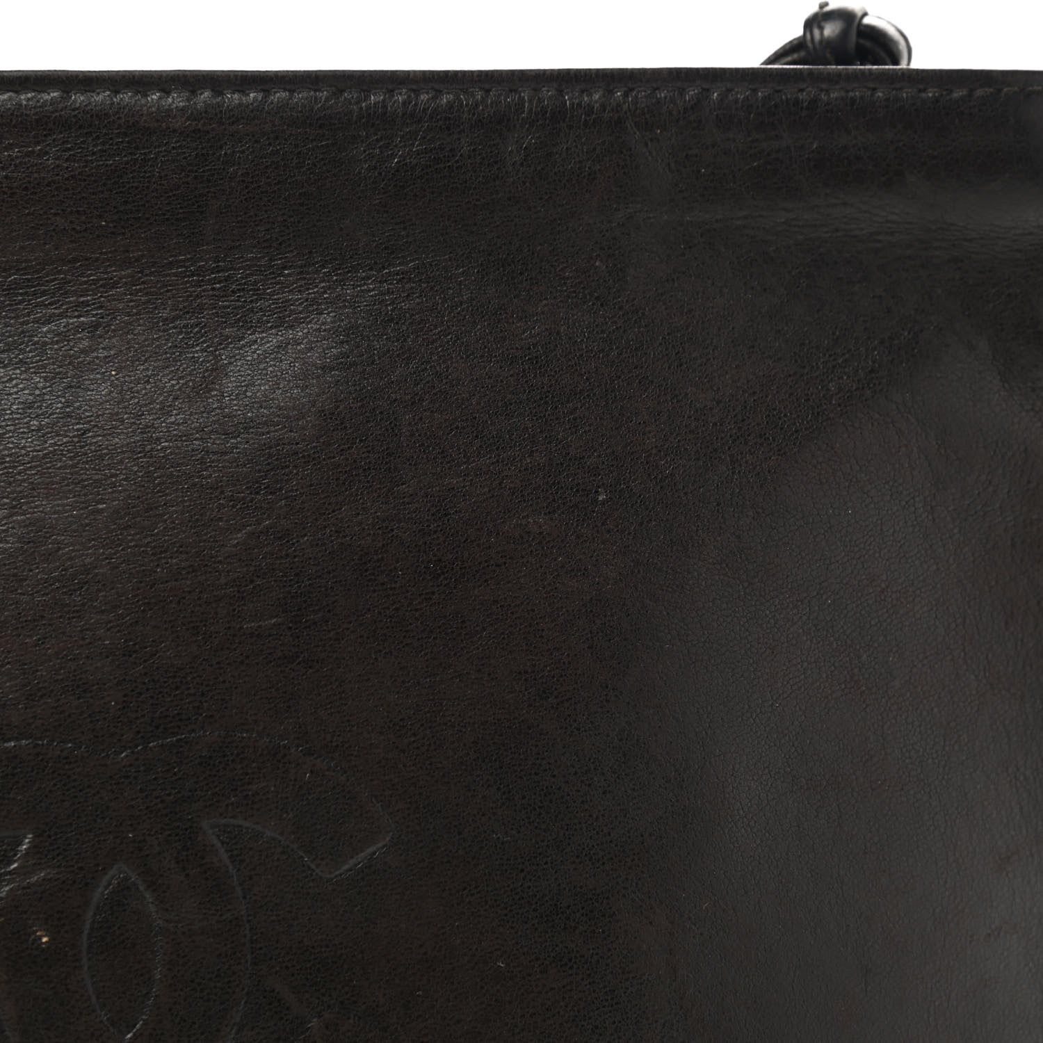 Chanel Lambskin CC Camellia Cosmetic Pouch Black 12 of 12
