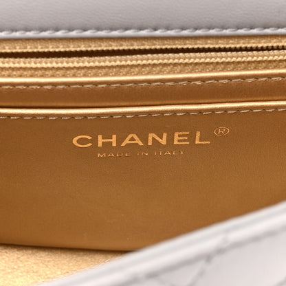Chanel Lambskin Quilted Mini Pearl Crush Flap Light Purple 6 of 10