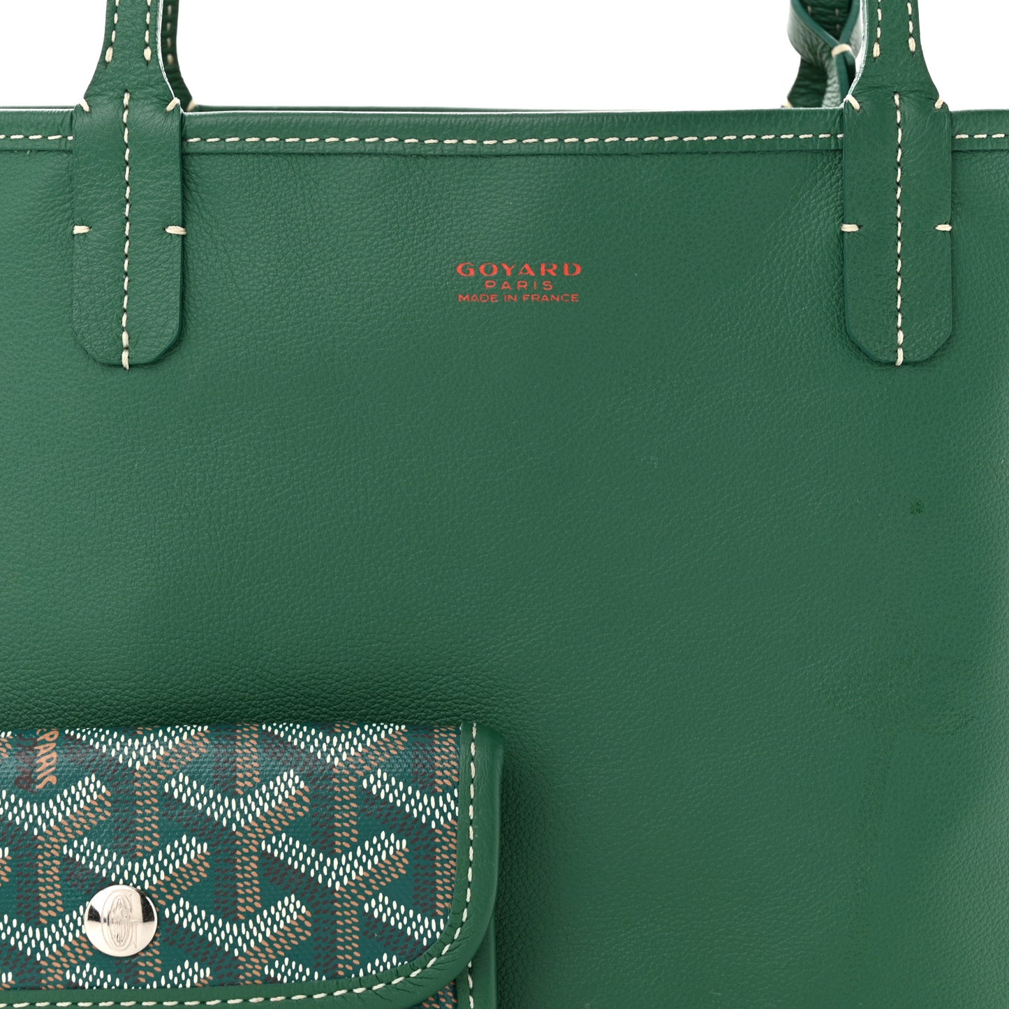 Goyardine Reversible Mini Anjou Green