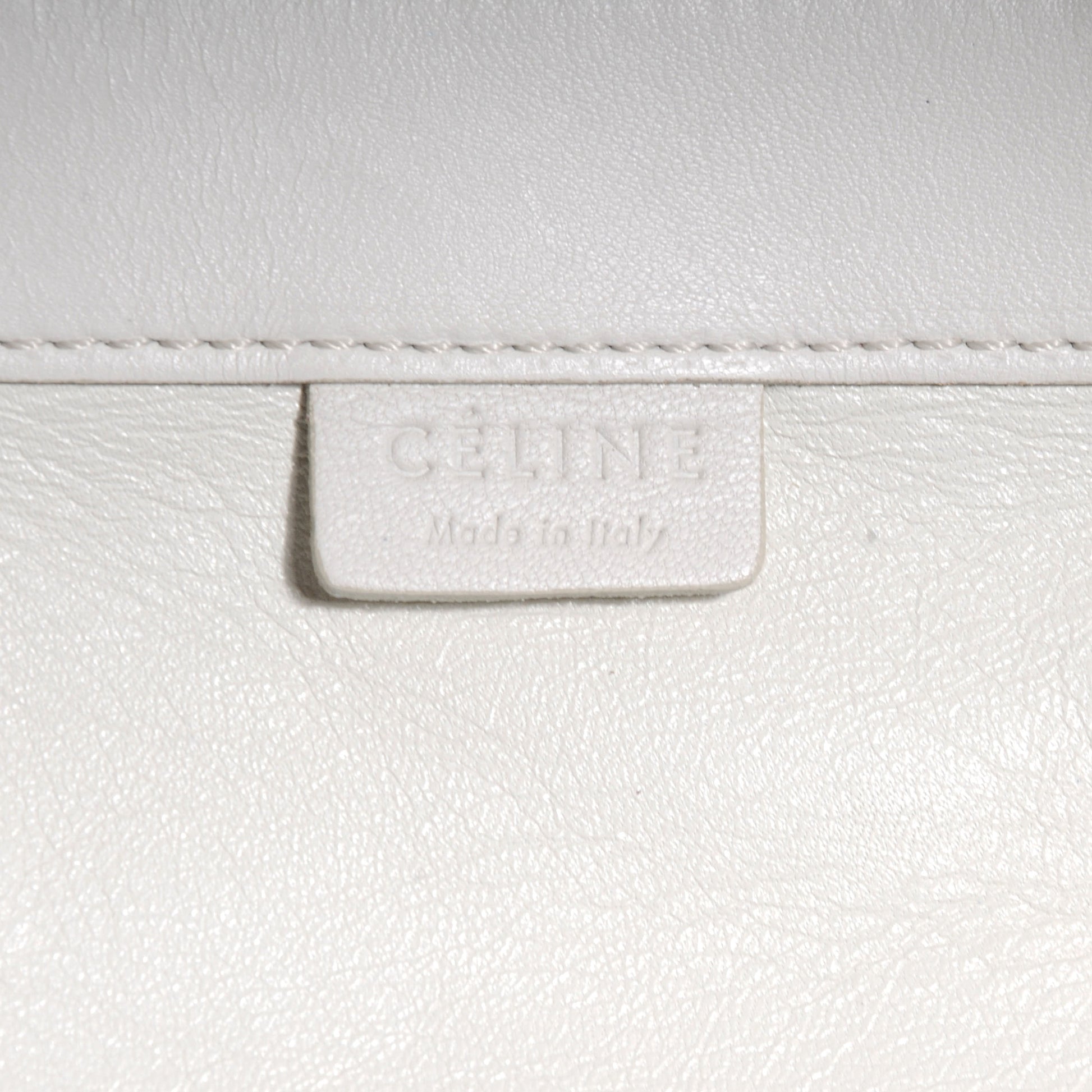 Celine Lambskin Vertical Bi-Cabas Blue White 6 of 9