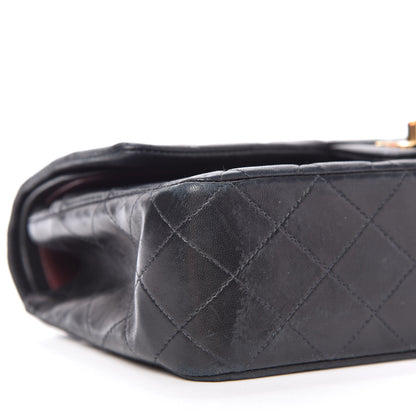 Chanel Lambskin Quilted Medium Double Flap Navy 6 of 10