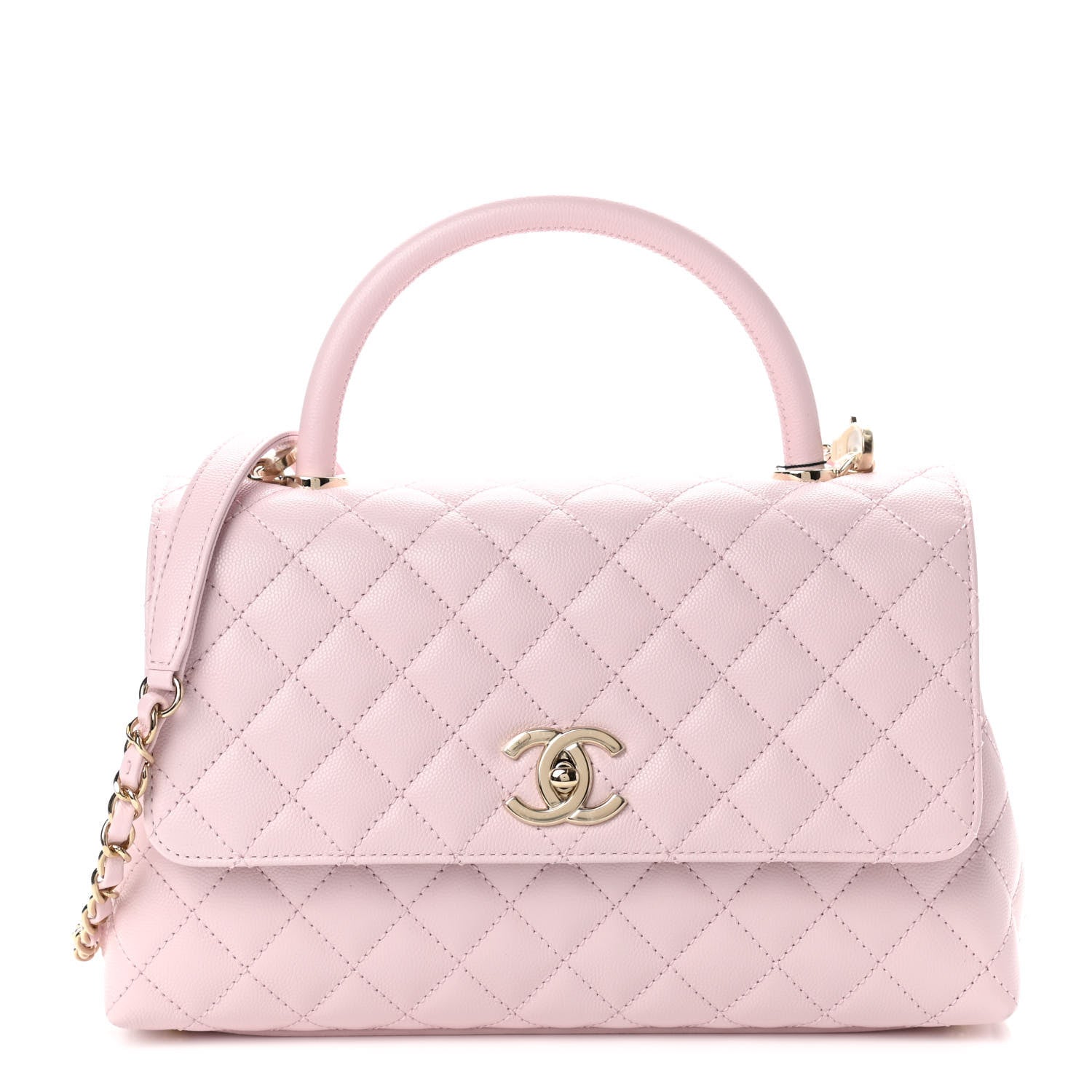 Chanel Caviar Quilted Small Coco Handle Flap Light Pink 1 of 9