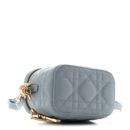 Christian Dior Lambskin Cannage Micro Lady Dior Vanity Case Cloud Blue 4 of 11