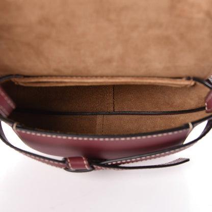 Loewe Calfskin Mini Gate Crossbody Bag Wine 5 of 9