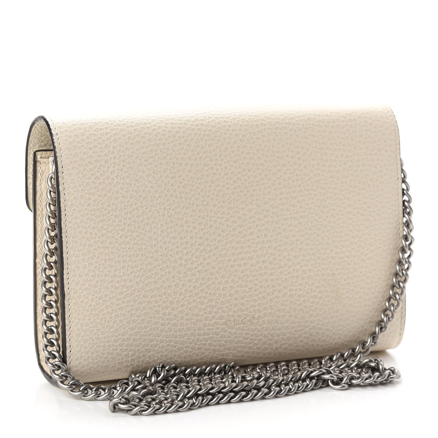 Gucci Dollar Calfskin Mini Dionysus Chain Wallet Mystic White 3 of 9