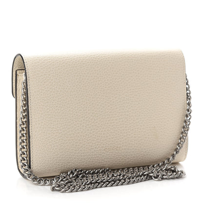 Gucci Dollar Calfskin Mini Dionysus Chain Wallet Mystic White 3 of 9