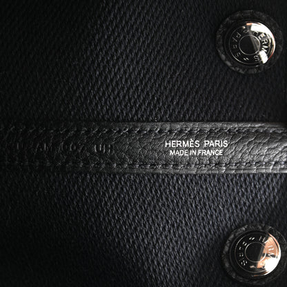 Hermes Twill H Negonda Garden Party 30 TPM Tote Ecru Black 6 of 11
