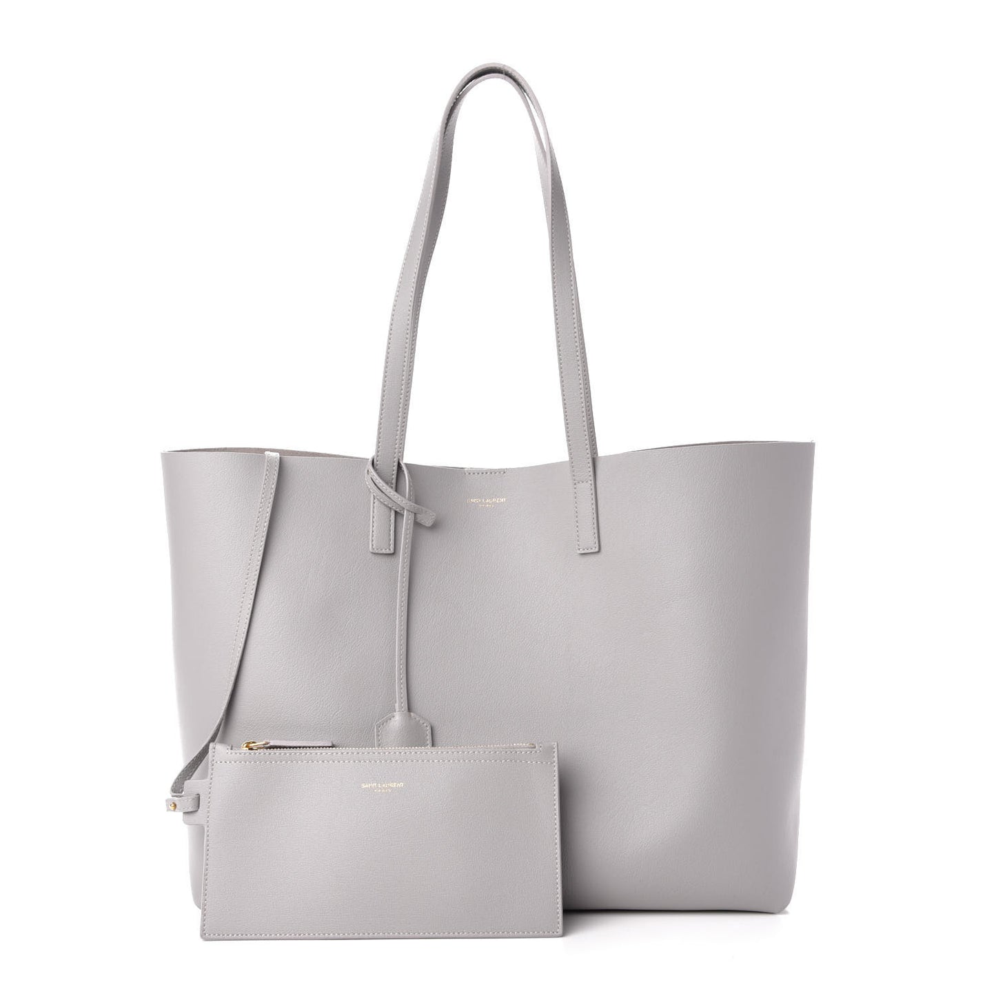 Calfskin Large Shopping Tote Granite