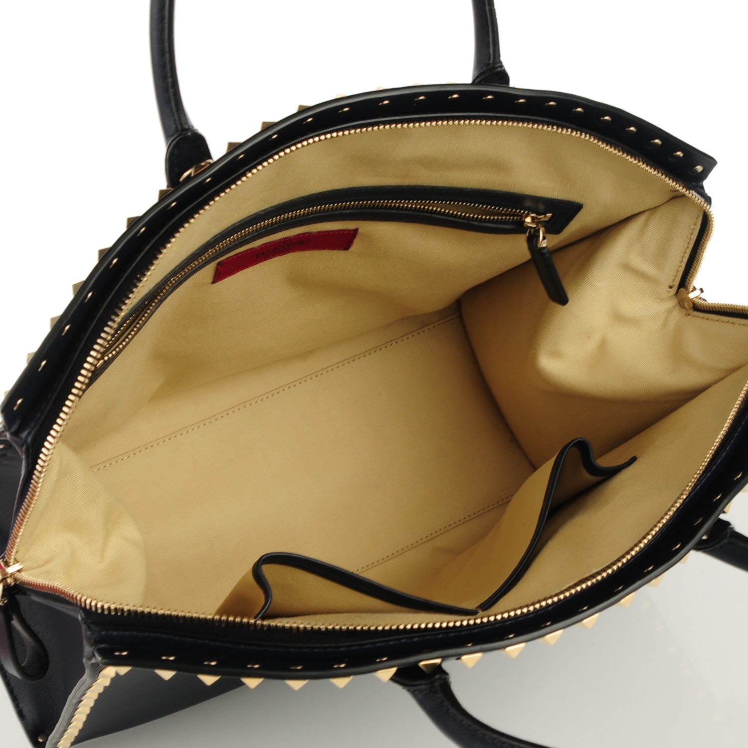 Valentino Garavani Vitello Rockstud Dome Shopper Marine 7 of 8