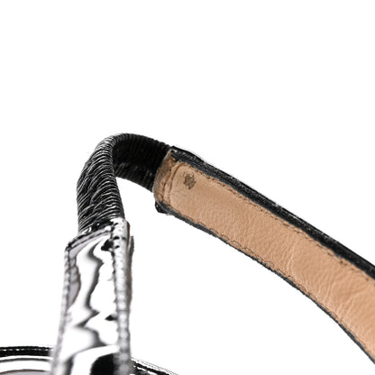 Christian Louboutin Patent Slingback Pumps 36 Black 10 of 15