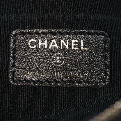 Chanel Nylon Grosgrain Quilted Lifestyle Clutch with Chain Black 6 of 9