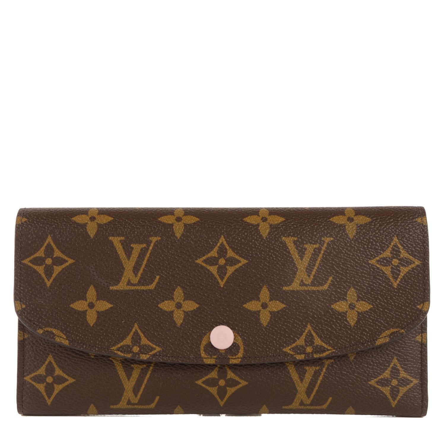 Louis Vuitton Monogram Emilie Wallet Rose Ballerine 1 of 7