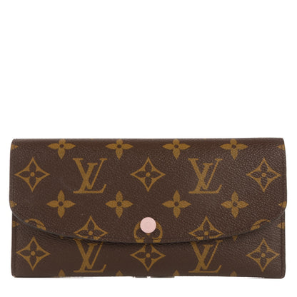 Louis Vuitton Monogram Emilie Wallet Rose Ballerine 1 of 7