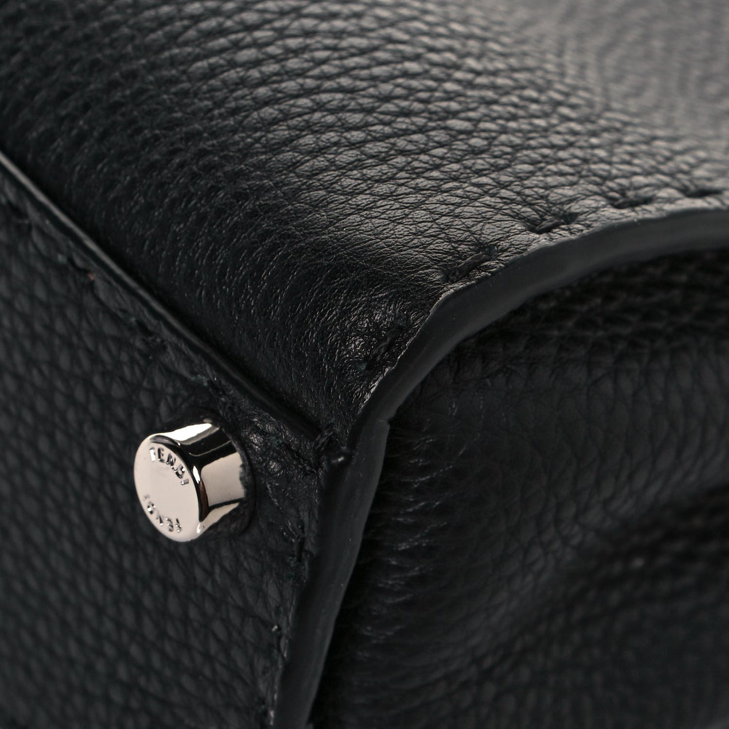 Cuoio Romano Selleria Bi-Color Mini Peekaboo Iconic Satchel Black Mou