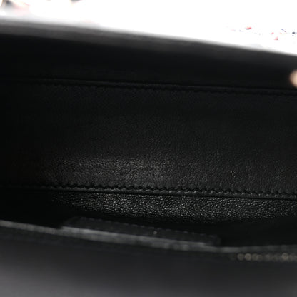 Christian Dior Goatskin Sequin Embroidered Mini Lady Dior Black 5 of 9