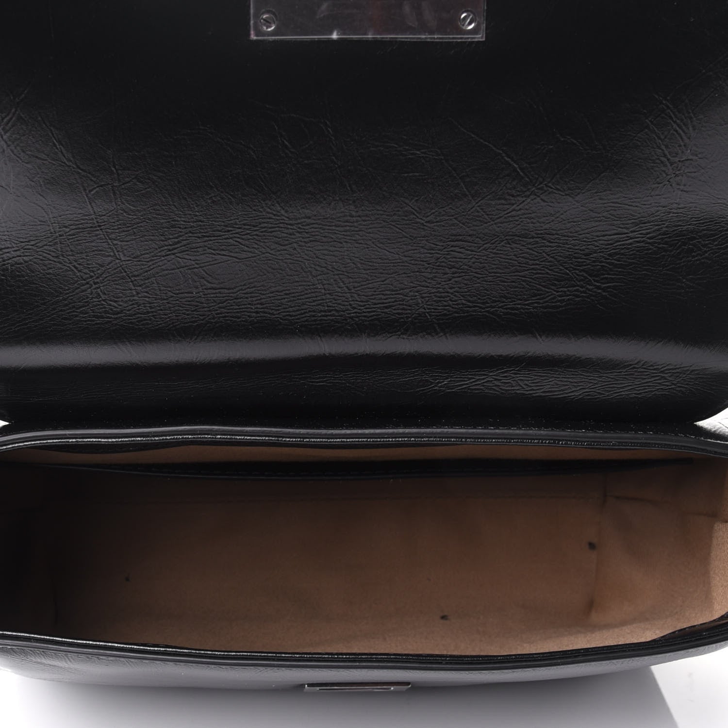 Givenchy Creased Patent Calfskin Small ID Flap Black 3 of 3