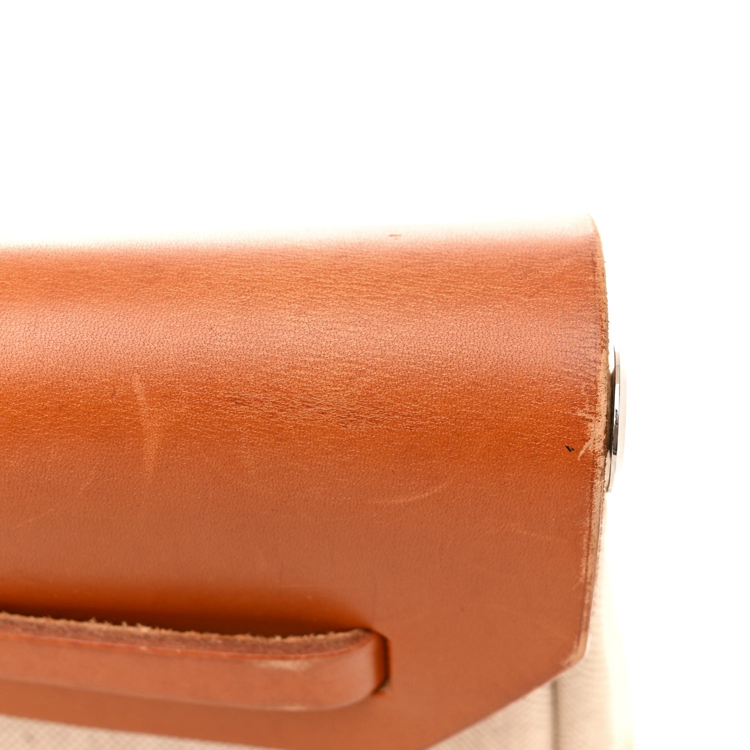 Hermes Toile Vache Calfskin Herbag 39 MM Natural 14 of 14