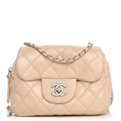 Chanel Caviar Quilted New Mini Flap Beige Clair 1 of 9