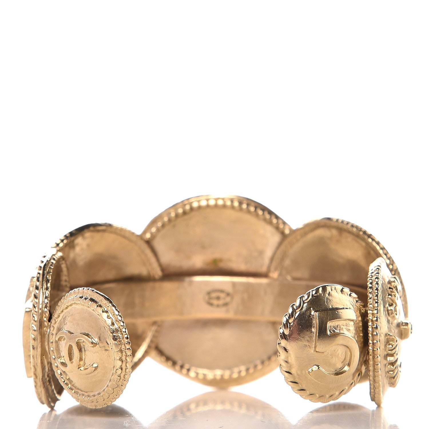 Chanel Medallion Precious Symbols Cuff Gold 3 of 4