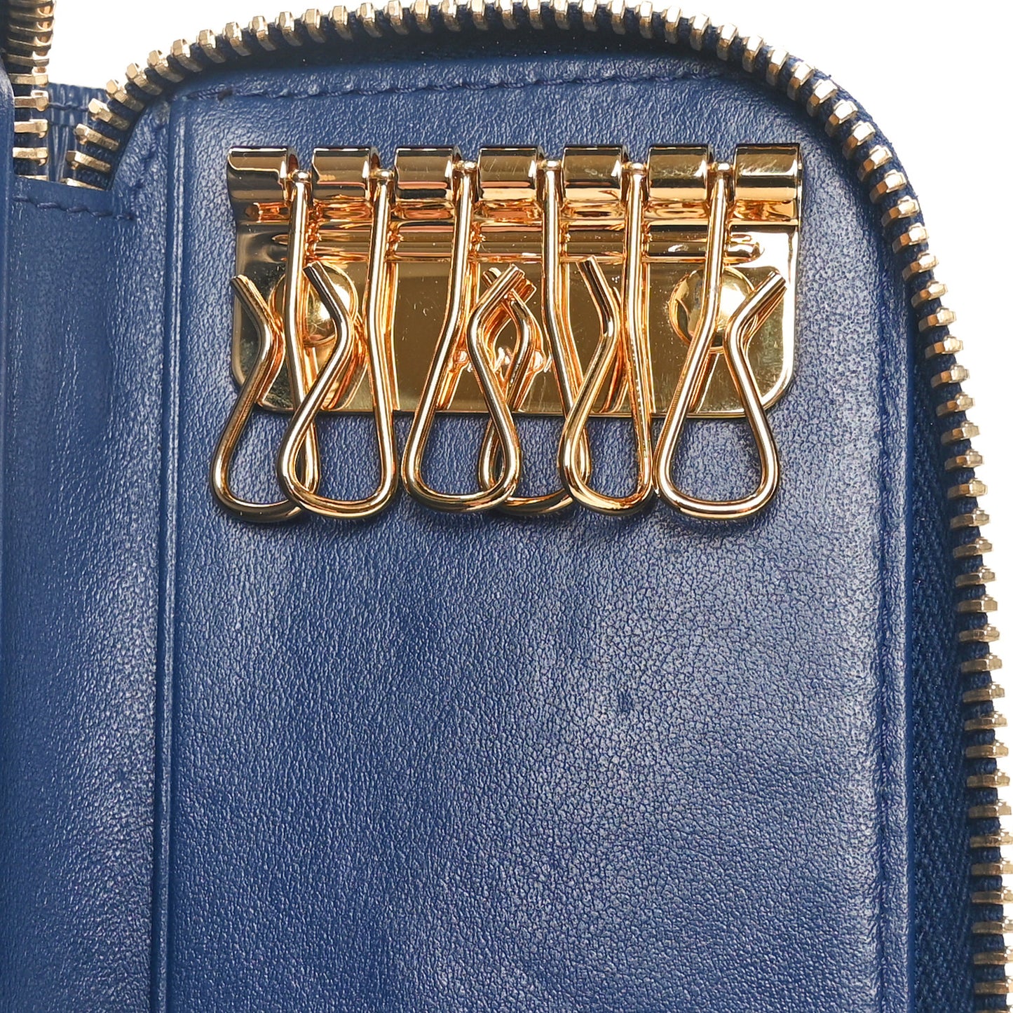 Vitello Move Zip Around Key Holder Bleutte