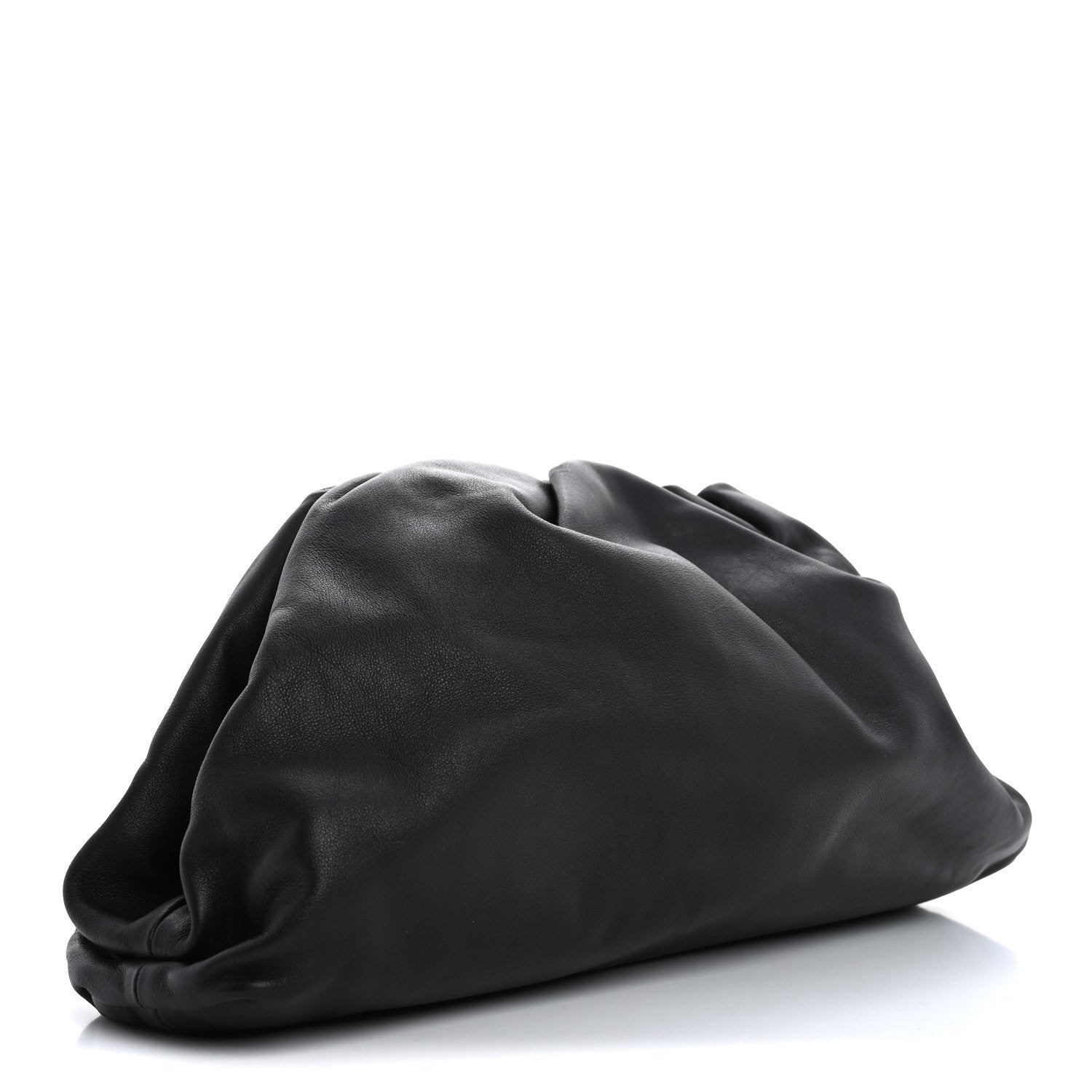 Bottega Veneta Smooth Butter Calf The Pouch Oversized Clutch Black 3 of 12