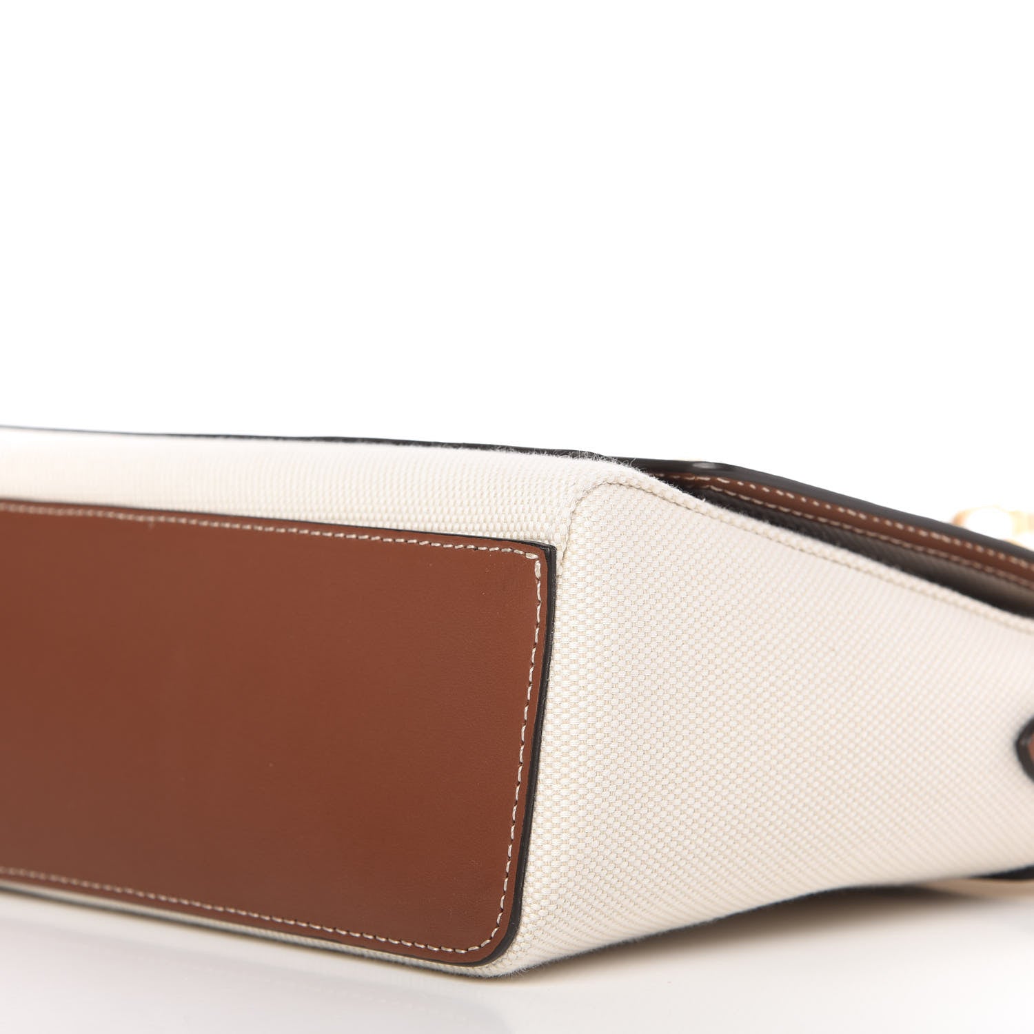 Burberry Canvas Horseferry Print Note Crossbody Bag Natural Tan Fiery Red 7 of 10
