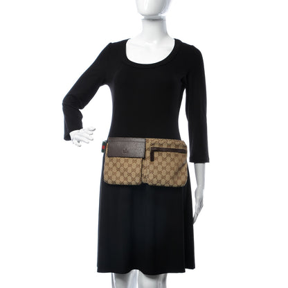 Gucci Monogram Web Belt Bag Dark Brown 2 of 7