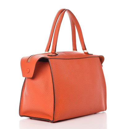 Celine Bullhide Calfskin Small Ring Handbag Burnt Orange 3 of 11