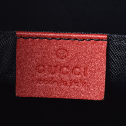 Gucci GG Supreme Monogram Blooms Large Cosmetic Case Beige Blue Navy Hibiscus Red 8 of 10