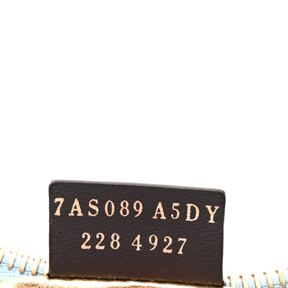 Fendi Vitello Grace Matte Nano Fendigraphy Hobo Charm Azzurro Baby 7 of 7