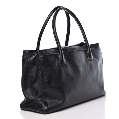 Chanel Calfskin Cerf Executive Shopper Tote Black 3 of 19