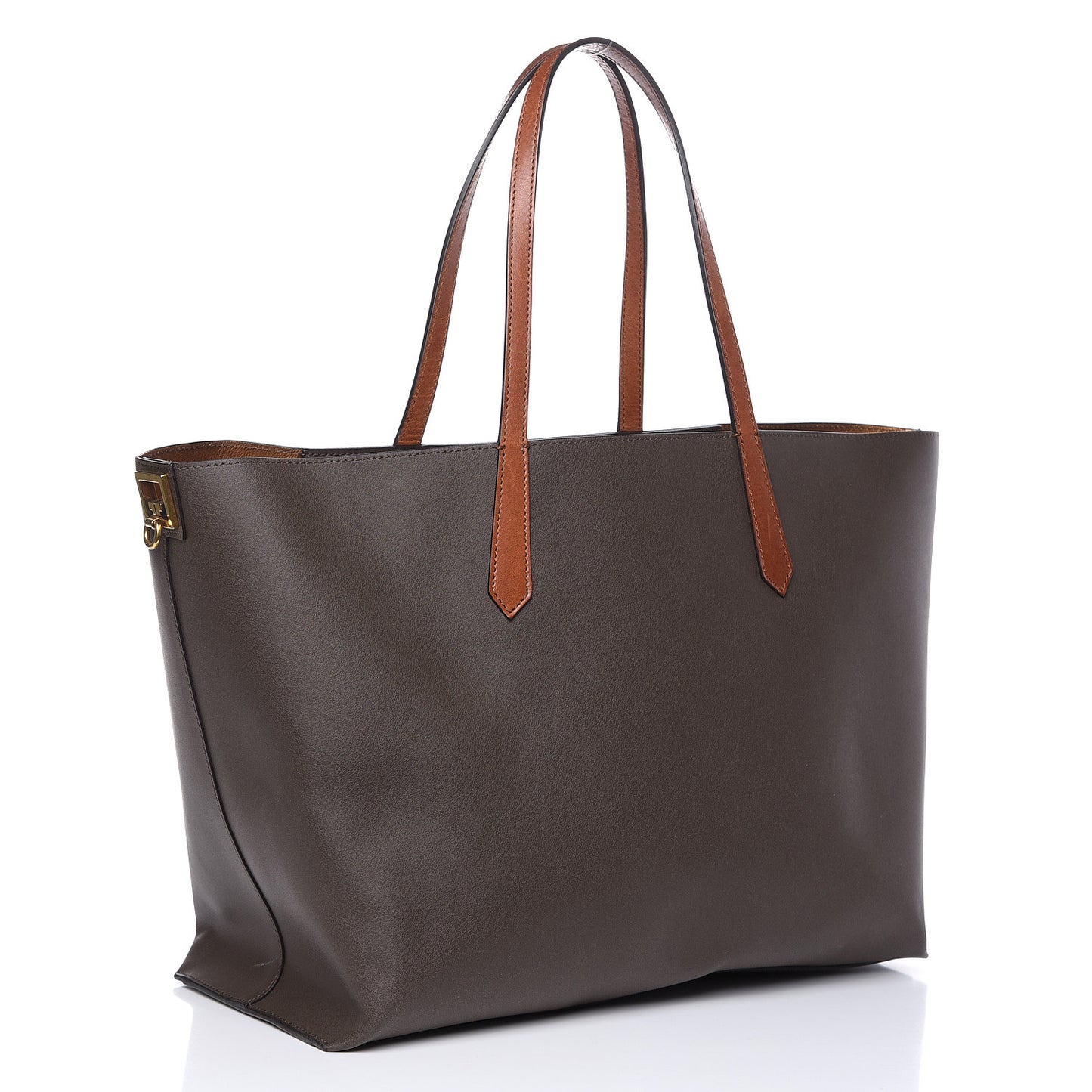 Calfskin Medium GV Shopper Tote Grey