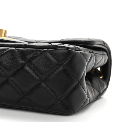 Chanel Lambskin Quilted Mini Rectangular Pearl Crush Flap Black 10 of 11