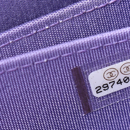 Chanel Caviar Quilted Incognito Zip Coin Purse Purple 6 of 7
