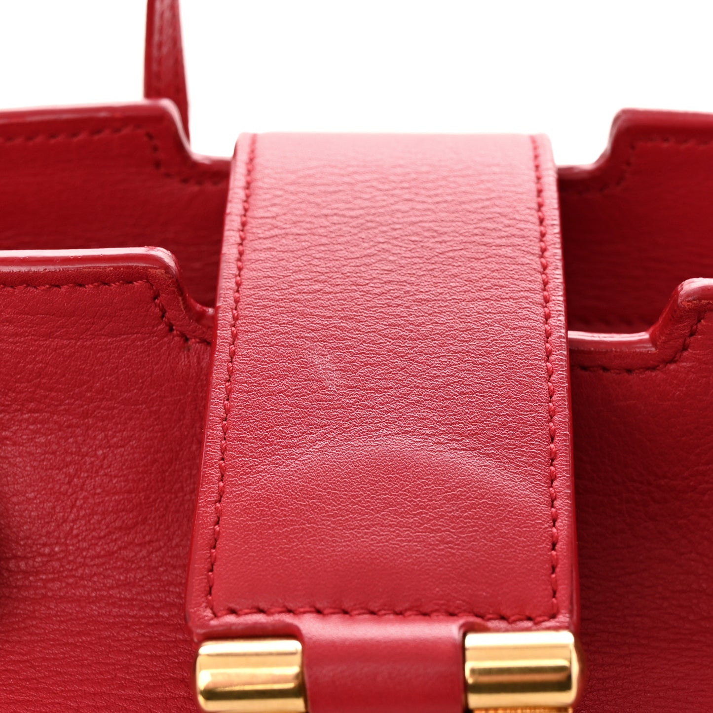 Calfskin Medium Classic Y Cabas Red