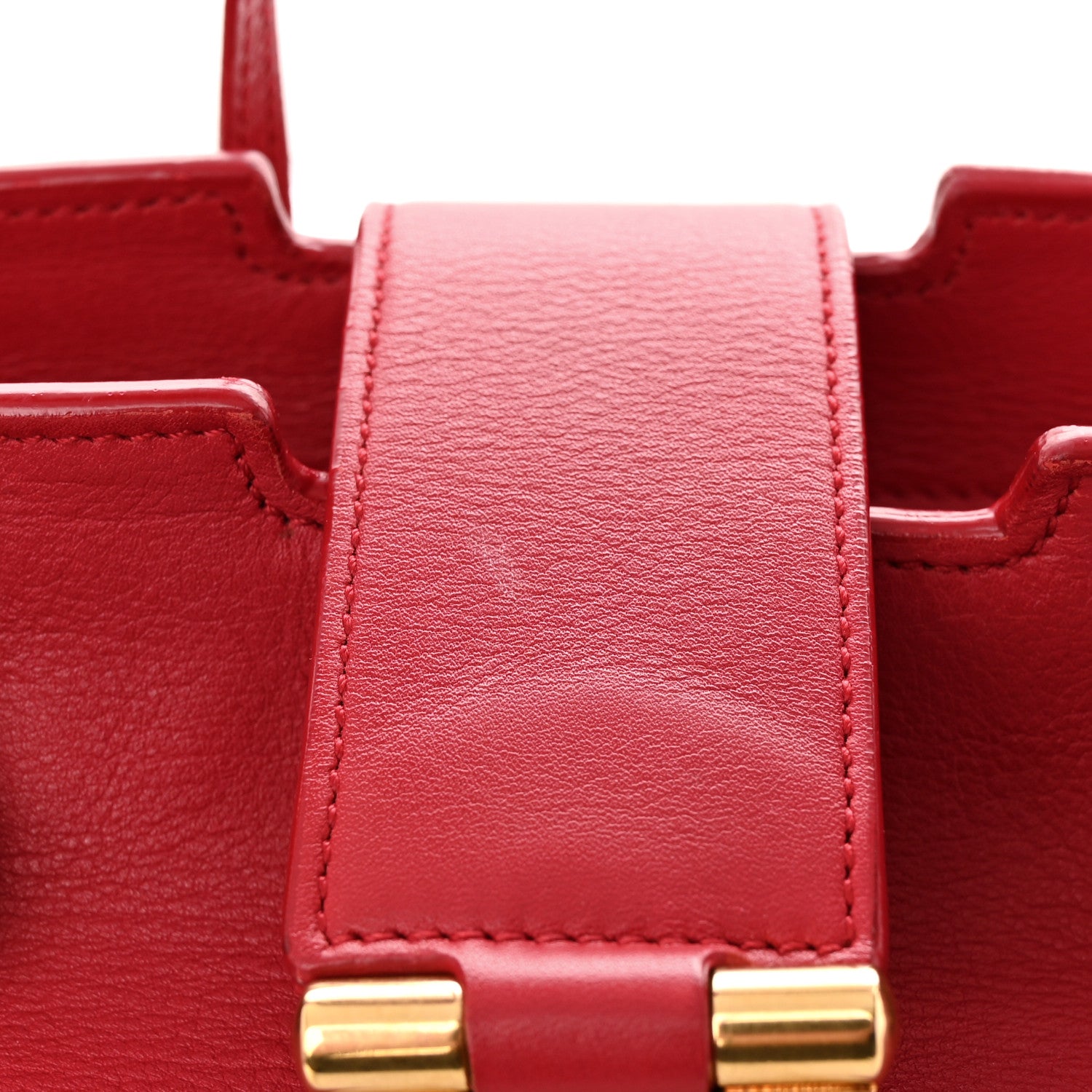Saint Laurent Calfskin Medium Classic Y Cabas Red 14 of 21