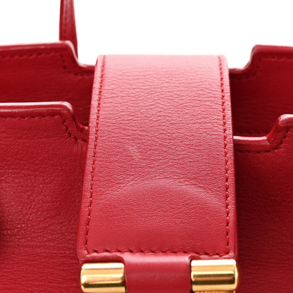 Saint Laurent Calfskin Medium Classic Y Cabas Red 14 of 21