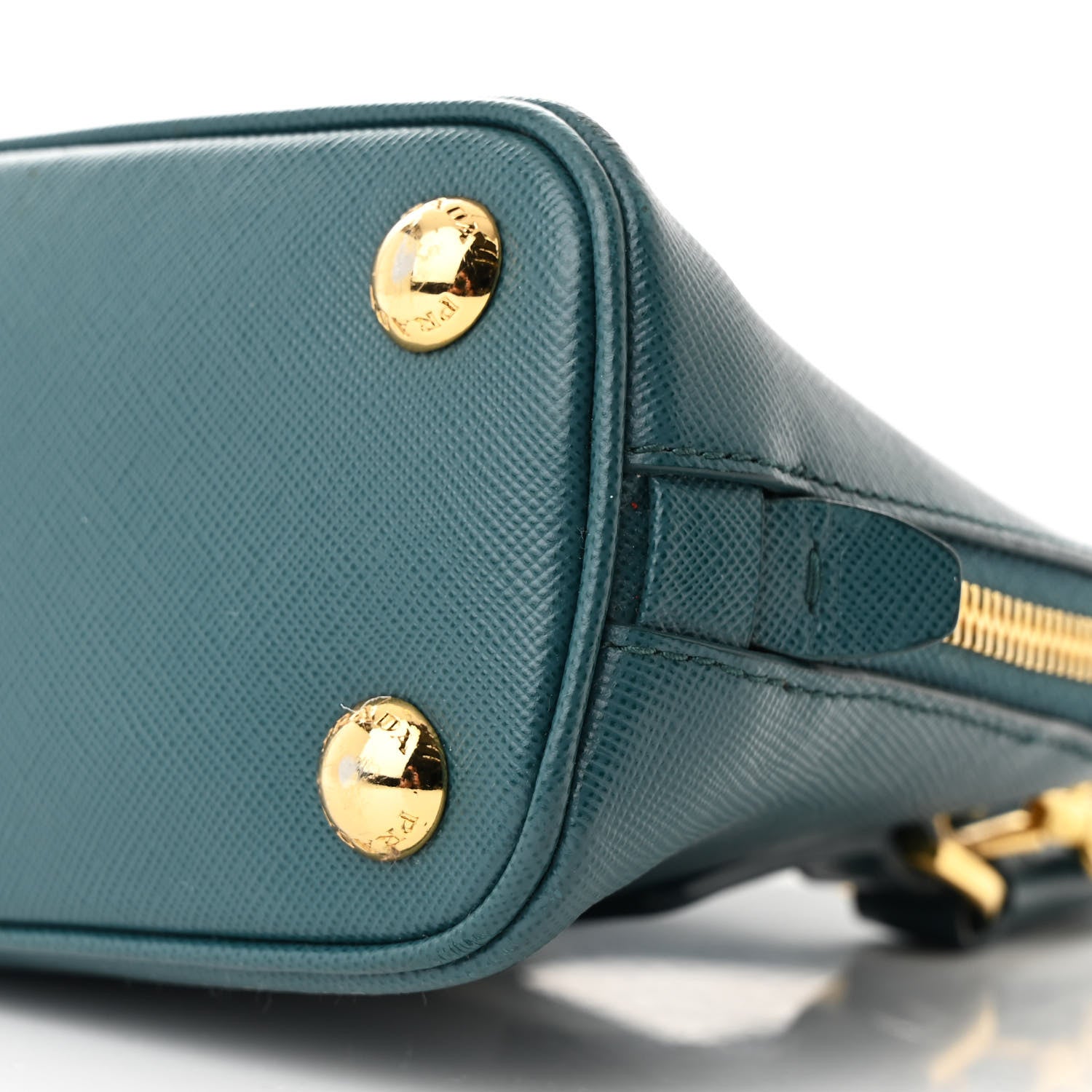 Prada Saffiano Lux Mini Promenade Tote Ottanio 10 of 13