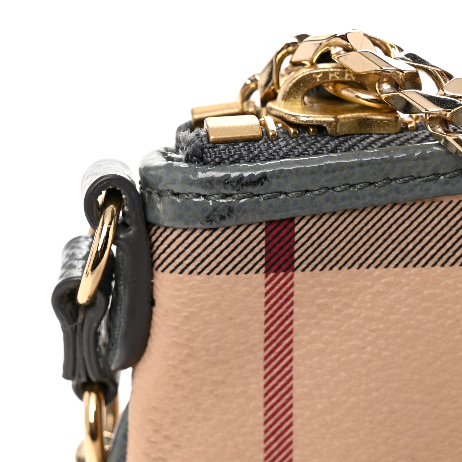 Burberry Haymarket Check Clara Pochette Grey 11 of 11