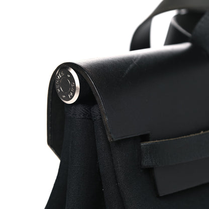 Hermes Toile Vache Calfskin Herbag 39 MM Black 14 of 19