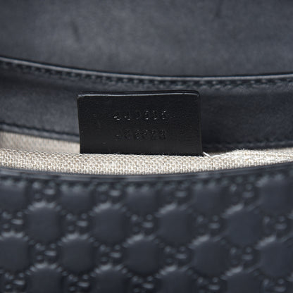 Gucci Microguccissima Medium Emily Chain Shoulder Bag Black 6 of 9